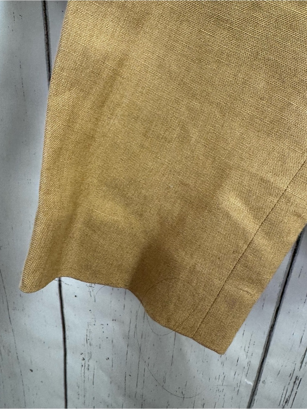 DKNY 100% Linen Tan Blazer Jacket Size 8 Office Career Quiet Luxury Coastal - Picture 7 of 14